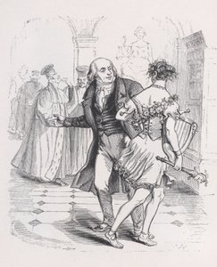 The Fleeing Muse from The Complete Works of Béranger, 1836 by Jean Ignace Isidore Gérard