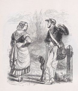 The Hunter and the Milkmaid from The Complete Works of Béranger by Jean Ignace Isidore Gérard