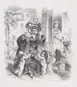 The Poor Putti from The Complete Works of Béranger, 1836 by Jean Ignace Isidore Gérard