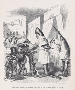 We are going to incise the muscles, saw the bones, in a word, heal the sick from Sc, ca. 1837-47 by Jean Ignace Isidore Gérard