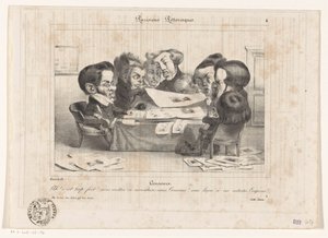 Caricature of French Censors by Jean Ignace Isidore Gérard Grandville