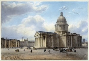 Le Pantheon - in "Promenade dans Paris et ses environs", designed by Jacottet and Benoist, c. 1840 by Jean Jacottet