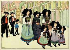 My Village, Those Who Do Not Forget: Out of Church by Jean Jacques (1873 1951) Waltz