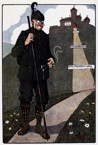 Images of the Vosges; The Castle of the Upper Koenigsbourg after Restoration by the Germans by Jean Jacques (1873 1951) Waltz