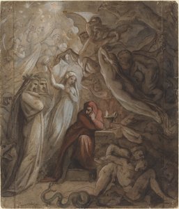 Dante Meditating on the Divine Comedy