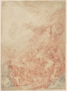 Leopard Hunt by Jean Jacques Flipart
