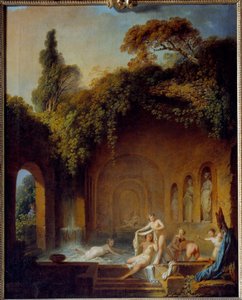 The Bath of the Nymphs by Jean Jacques Francois Le Barbier