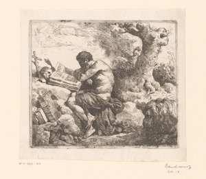 Jerome and the lion by Jean Jacques II Lagrenee