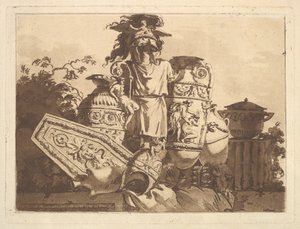 Composition with antiquities, from Recueil de Compositions par Lagrenée Le Jeune by Jean Jacques Lagrenee