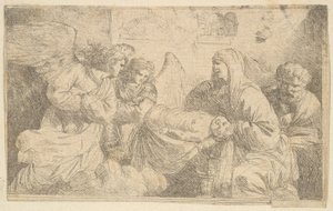 The Nativity of Christ, late 18th century by Jean Jacques Lagrenee