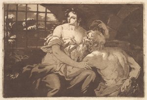 Roman Charity, in an Album Containing Recueil de Compositions, 1782-1821 by Jean Jacques Lagrenee