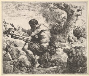 St. Jerome in a Landscape, 1762-63 by Jean Jacques Lagrenee