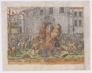 The Execution of Anne du Bourg on December 23, 1559 by Jean Jacques Perrissin
