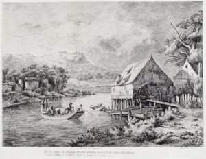 A Mill on the Banks of the River by Jean Jacques de Boissieu