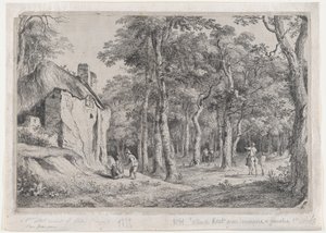 Cottage at the Entrance to a Forest by Jean Jacques de Boissieu
