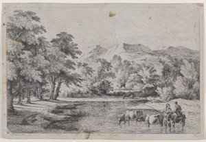 Landscape after Fouquières, 1772 by Jean Jacques de Boissieu