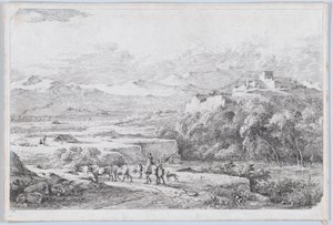 Landscape After Van der Cabel by Jean Jacques de Boissieu