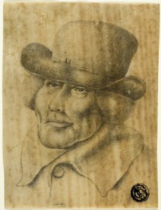 Portrait Bust of an Old Man Wearing Hat and Overcoat by Jean Jacques de Boissieu