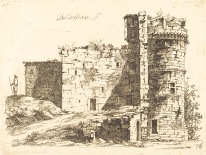 Ruins of the Château Saint-Chamond, Loire by Jean Jacques de Boissieu