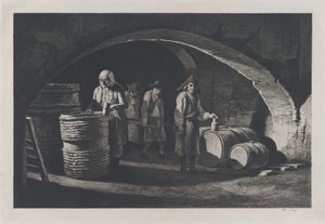 The Coopers, Late 19th Century Reproduction of 1790 Original by Jean Jacques de Boissieu