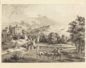 The Temple of Vesta by Jean Jacques de Boissieu