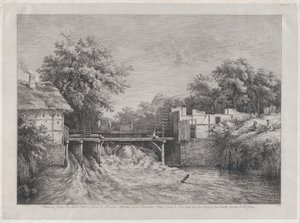 The Watermill, after a Painting by Ruisdaël