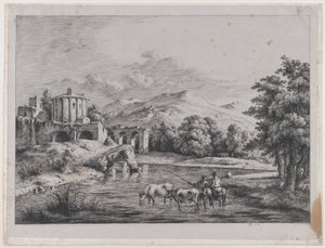 View of the Temple of Vesta, 1774 by Jean Jacques de Boissieu