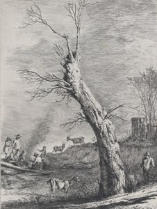 Winter, after a drawing completed in Saint-Chamond, 1795 by Jean Jacques de Boissieu