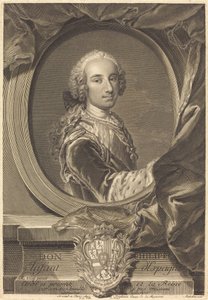 Don Philippe, Infant of Spain by Jean Joseph Balechou after Louis Rene de Vialy