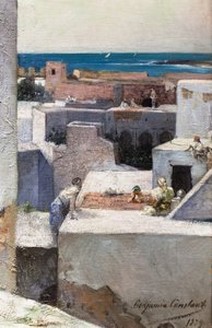 Evening on the Terraces (Morocco) by Jean Joseph Benjamin Constant