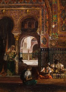 Harem Scene, Five Women, circa 1880 by Jean Joseph Benjamin Constant