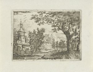 Landscape with Round Tower