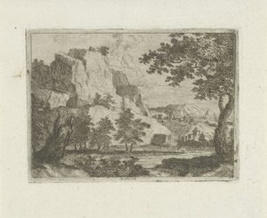 Rock in a River Landscape