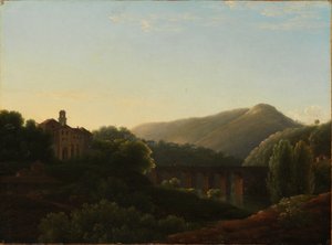 The Bridge at La Cava, Kingdom of Naples by Jean Joseph Xavier Bidauld
