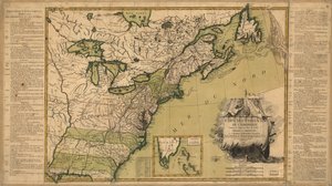Map of the United States of America According to the Treaty of Peace of 1783 by Jean Lattré