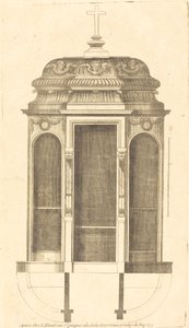 Plan and Elevation of the Most Beautiful Confessionals of Paris, Very Faithfully Measured by Jean Le Blond