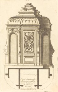 Plan and Elevation of the Most Beautiful Confessionals of Paris, Very Faithfully Measured