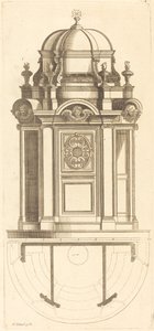 Plan and Elevation of the Most Beautiful Confessionals of Paris, Very Faithfully Measured