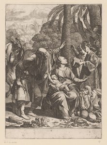Rest on the Flight into Egypt by Jean Leclerc