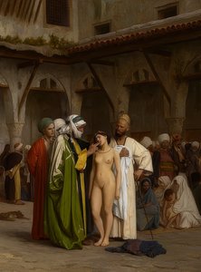 The Slave Market. Ca. 1867 by Jean Leon Gerome