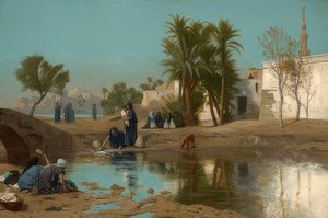 Fellahin Women Drawing Water