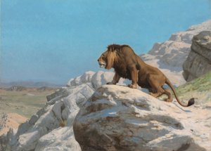 Lion on the Watch by Jean Leon Gerome