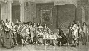 Moliere at breakfast with Louis XIV by Jean Leon Gerome