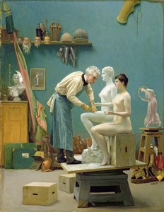 Working in Marble, or the artist sculpting Tanagra