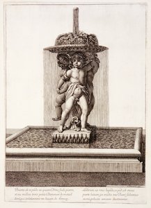 Fountain with three gilded dancers at Versailles