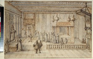 The Chamber of King Louis XIV in Versailles by Jean Lepautre