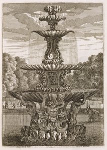 Plate from Fountains and Water Jets in the Italian Style