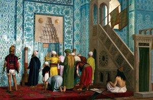 The Blue Mosque by Jean Leon Gerome