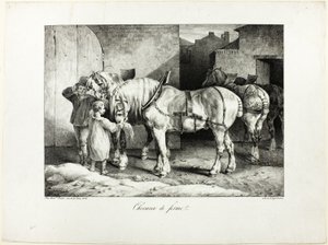 Farm Horses by Jean Louis André Théodore Géricault