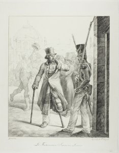Swiss Sentry at the Louvre by Jean Louis André Théodore Géricault